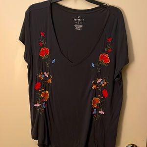 American eagle embroidered favorite T